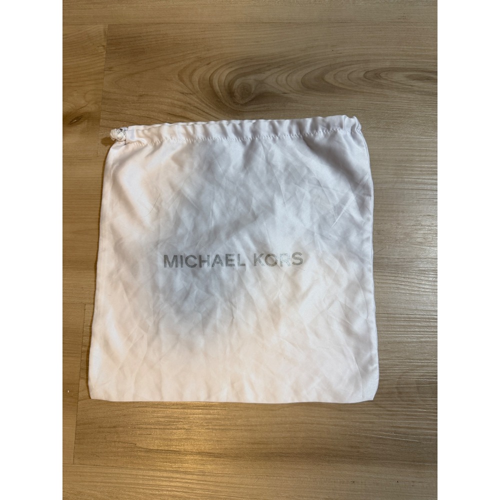 Michael Kors Dust Bag White OS Unisex Drawstring Satin Storage Accessory